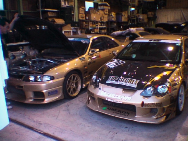 GTR and Type R fully tuned Top Secret track cars